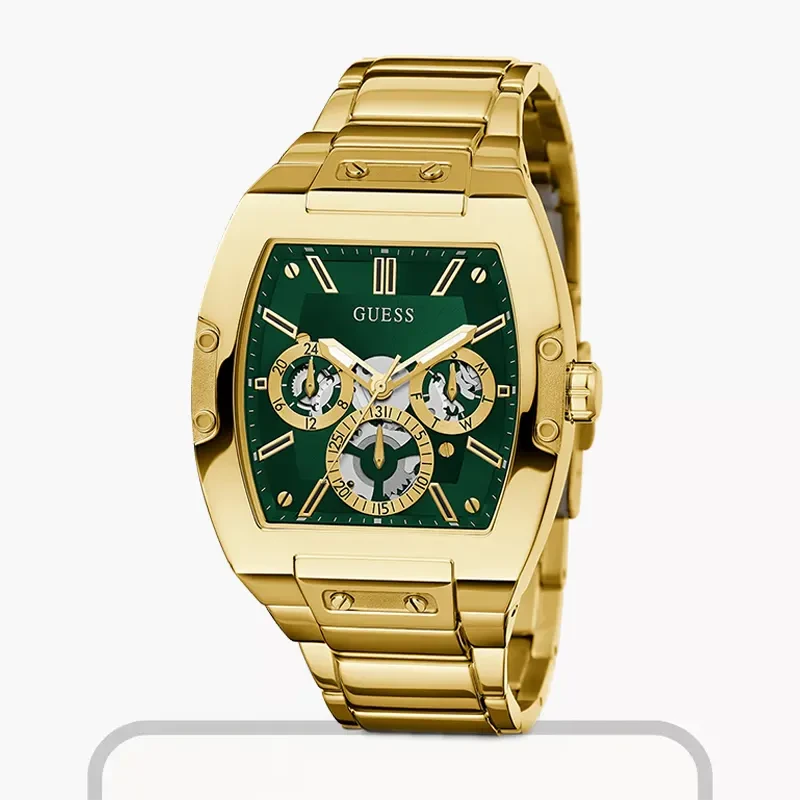 Guess Phoenix Multi-function Green Dial Fashion Men’s Watch- GW0456G3